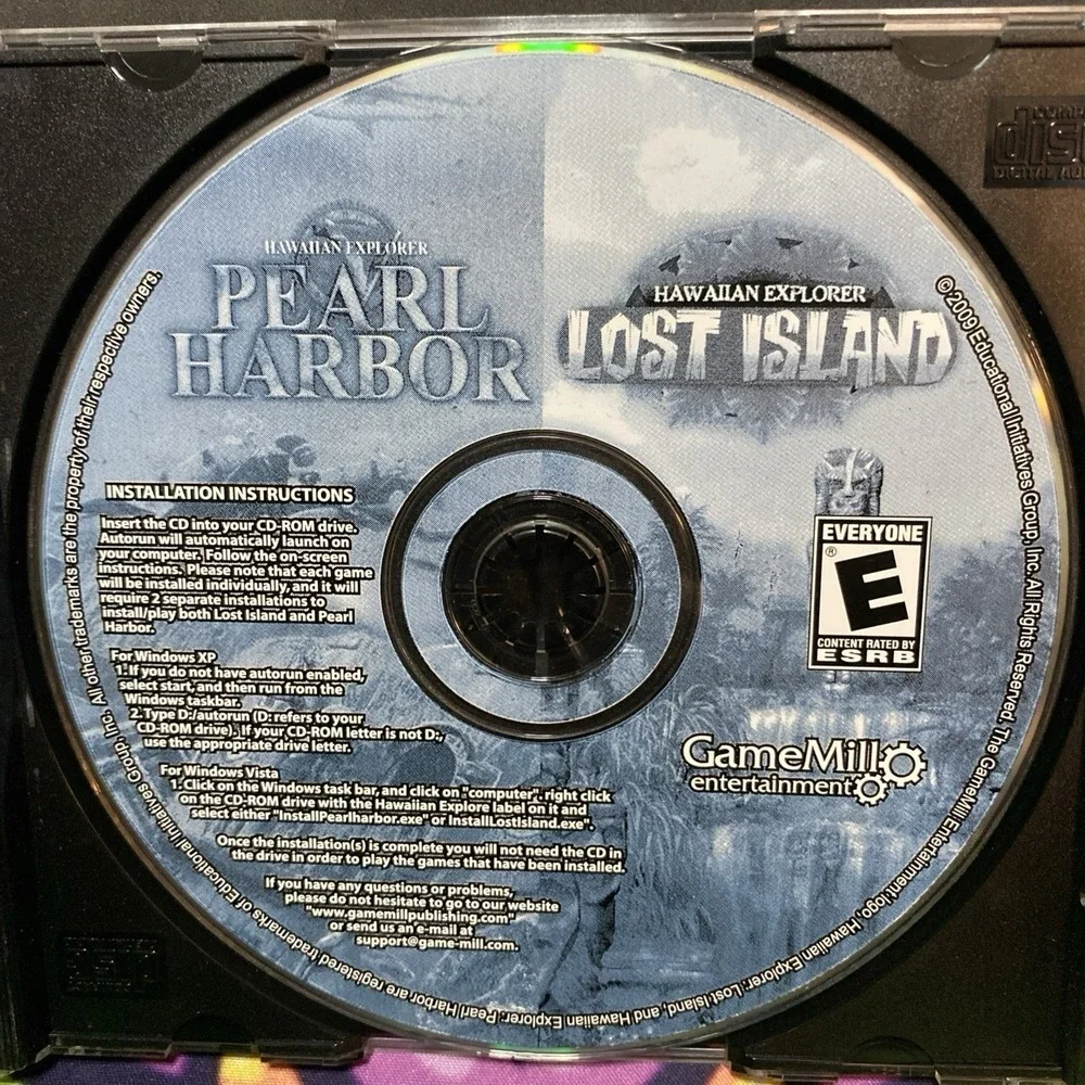 HAWAIIAN EXPLORER: PEARL HARBOR/LOST ISLAND (PC, 2009) No Cover